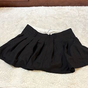 Classic Black Pleated Skirt